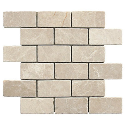 Carreau de mosaïque en marbre et brique