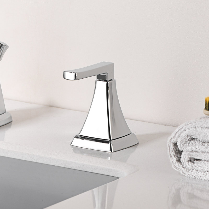 Lotto Collection Two-Handle 6 to 10" Widespread Lavatory Bathroom Faucet with Drain Assembly - Chrome Polished