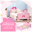 Gerlak Kids Toddler Bed Safety Rails Ages 3-6 Years 143 x 74 x 59cm Pink