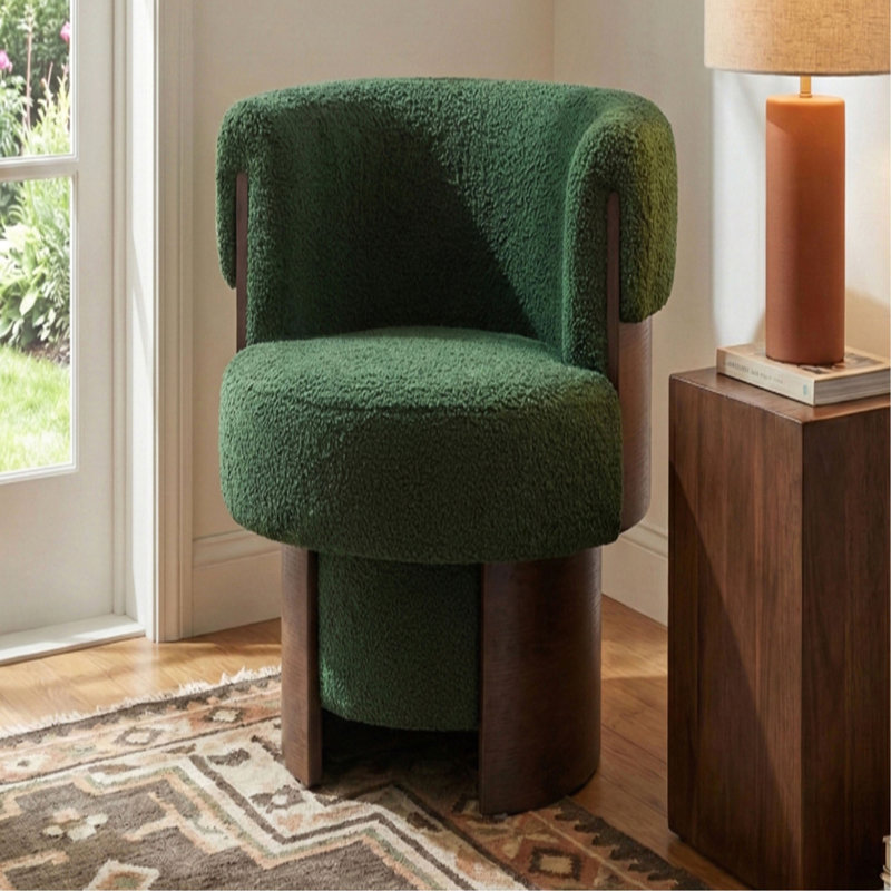 Fauteuil demi-tonneau pivotant 32 po Modern