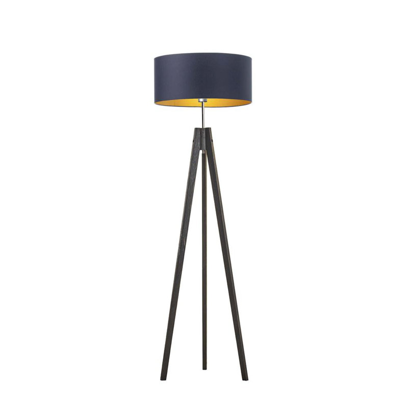 Sedalia 138cm Tripod Floor Lamp, Purple, Dark Grey