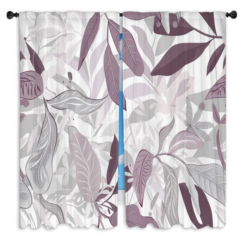 Paire de rideaux obscurcissant en polyester Swatri, L 20 po x L 52 po