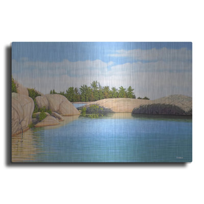  'Killarney Rocks' by Kenneth M Kirsch Metal Wall Art, 36" x 24"