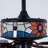 52" Vintage Ceiling Fan With Tiffany Stained Glass Shade