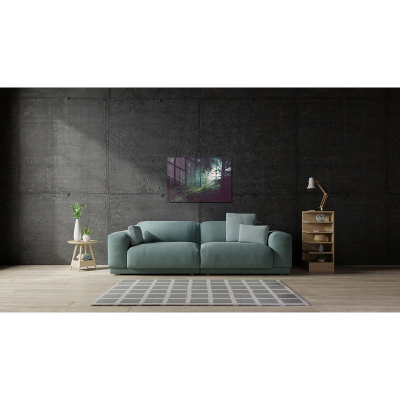 Peinture élégante en verre trempé de 11,8 po x 17,7 po | 100% verre trempé, épaisseur: 0,16 pouce | Superbe art mural pour la décoration intérieure, durable et facile à nettoyer, parfait pour les espaces de salon et de bureau