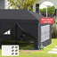 3 x 6m Grey Pop Up Gazebo Party Tent Marquee with 6 Removable Sidewalls, Garden Wedding Canopy with Windows and Carry Bag-137542660