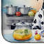 Tapis de vaisselle Dalmatian The Chef