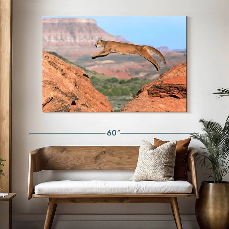 Brampt Mountain Lion, 34'' H x 51'' W