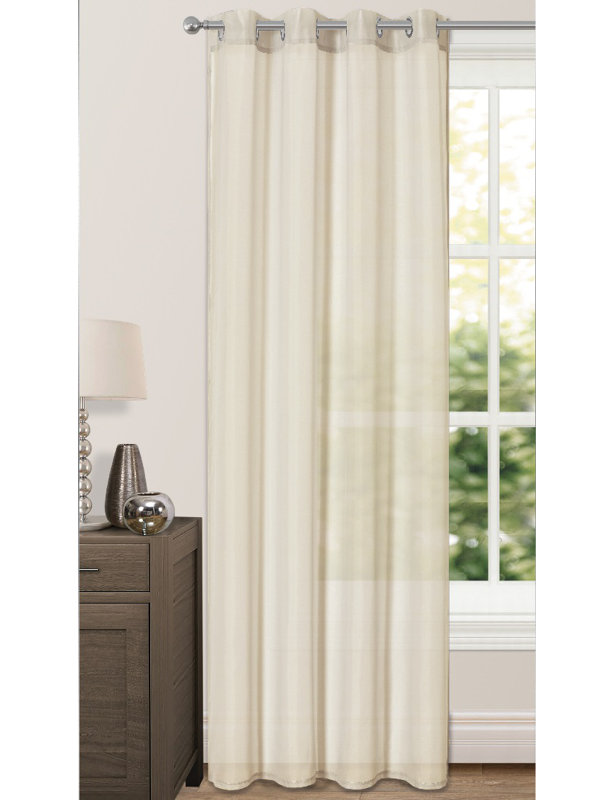 Comberton Semi Sheer Curtain, Cream