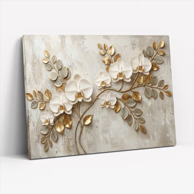 «Gallery Wrap», art mural sur toile pour le salon, la chambre à coucher, le bureau ou le vestibule - décoration murale décorative avec art floral