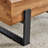 47.24" Modern Rectangle Coffee Table with Black Metal Legs for Living Room, Dining Room, Bedroom or Office-1149010752