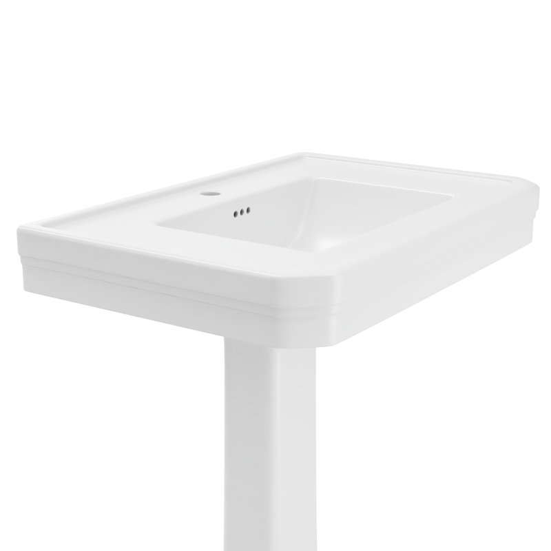 Évier sur pied l 32 po x H 35 po Aqua, perçage de robinet à un trou Aqua, Robinets à monotrou