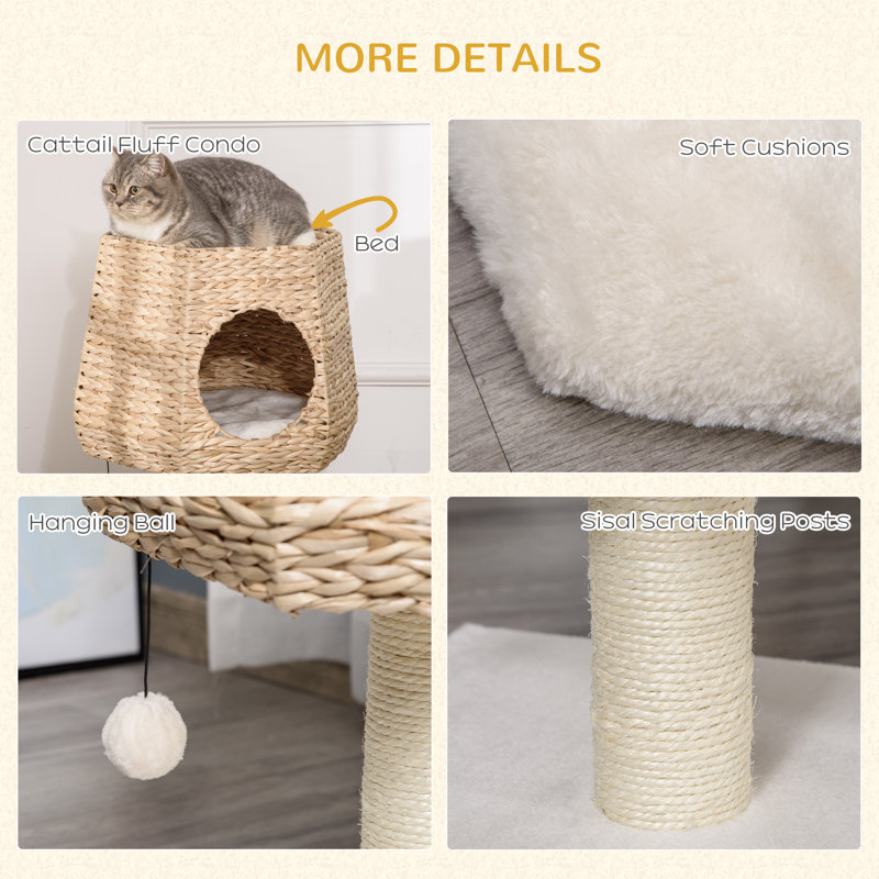 167.64cm H Cat Tree