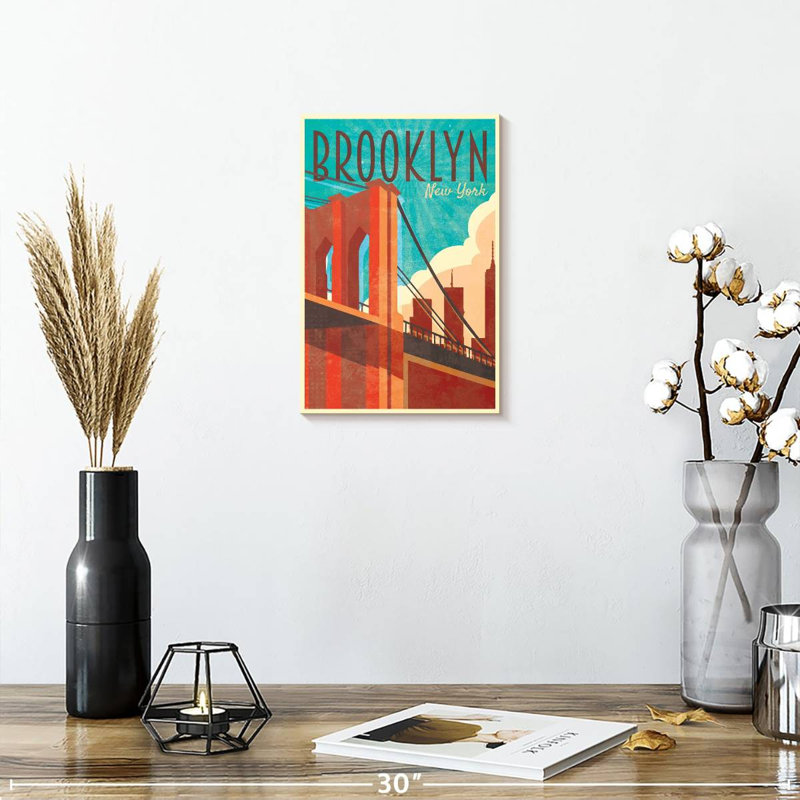 Brooklyn NY, H 12 po x l 8 po