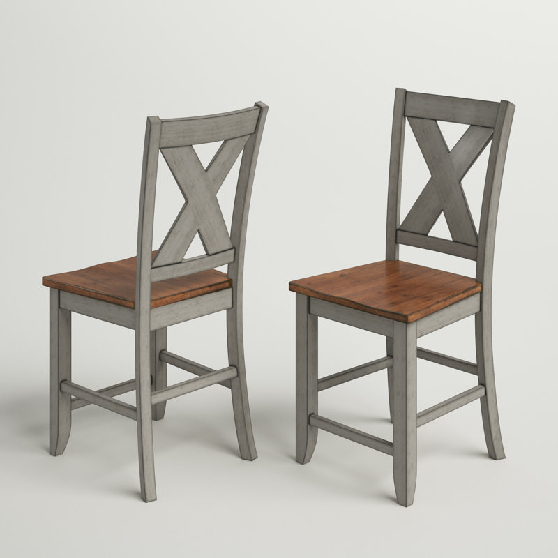 Tabouret de comptoir 24 po Octavia, Gris