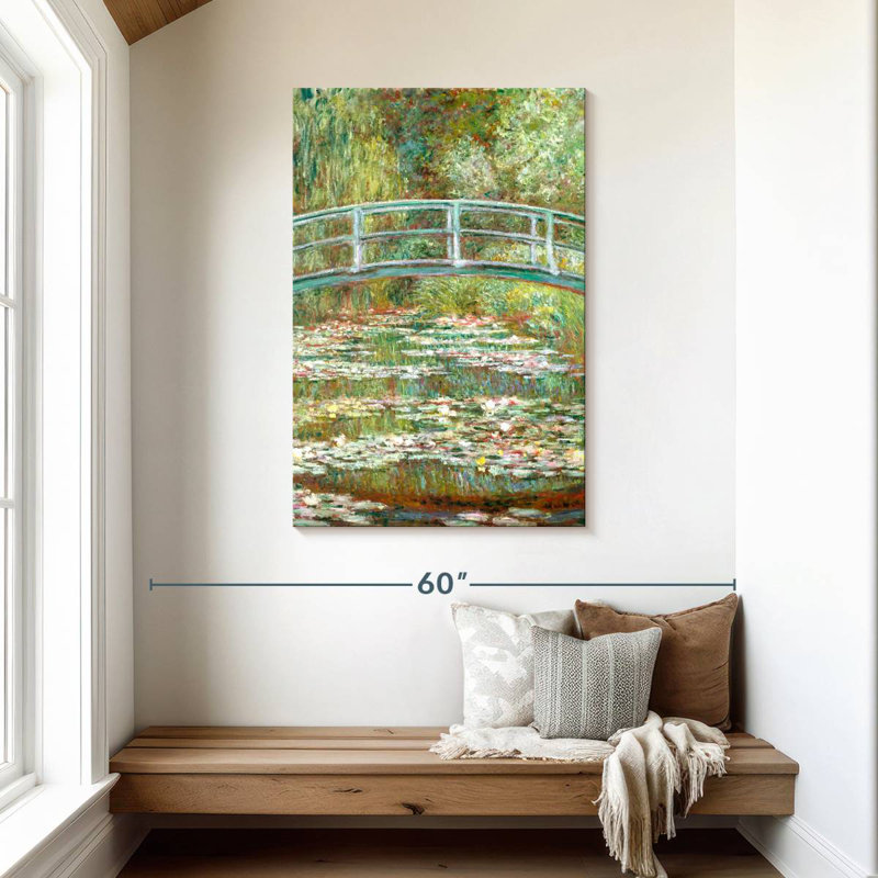 Waterlily Pond Green Harmony, 45" H x 30" W