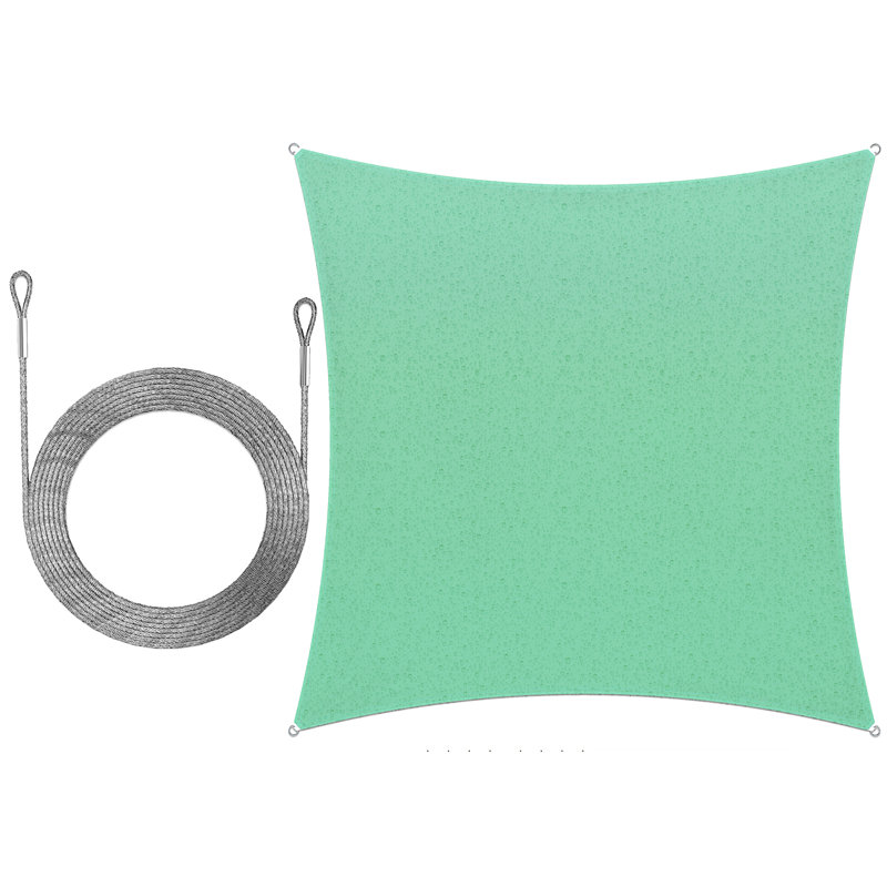Voile d'ombrage, 14 pi x 14 pi, Turquoise