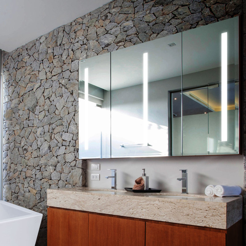 Bazan Wall Mirror, 35" H x 60" W