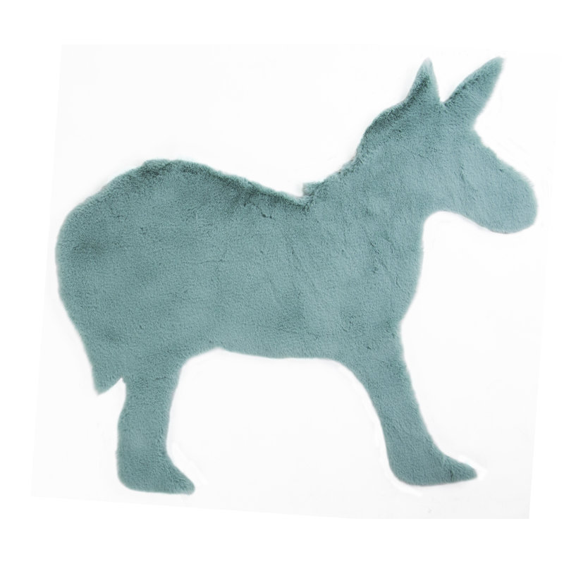 Tapis de la zone bleu licorne Western