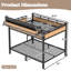 Lit superposé en métal avec tablettes de rangement VoltBunk-130024868-130024869