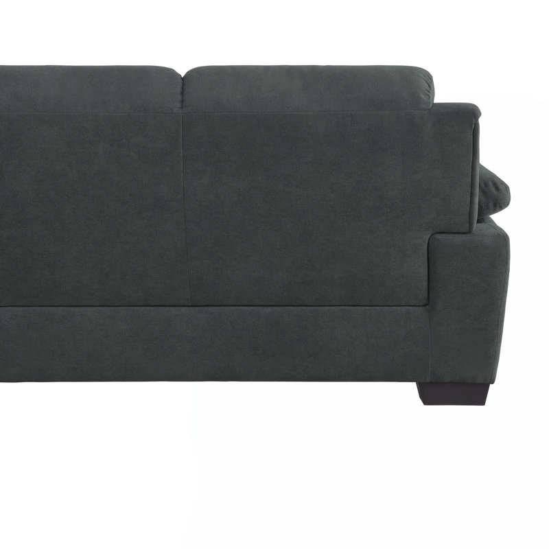 Causeuse confortable à assise moelleuse 1pc, Gris foncé