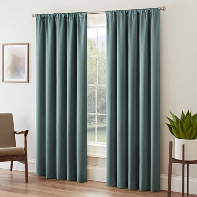 Tricia Solid Curtain Panel, Room Darkening Rod Pocket Curtain Thermapanel (1 Panel)