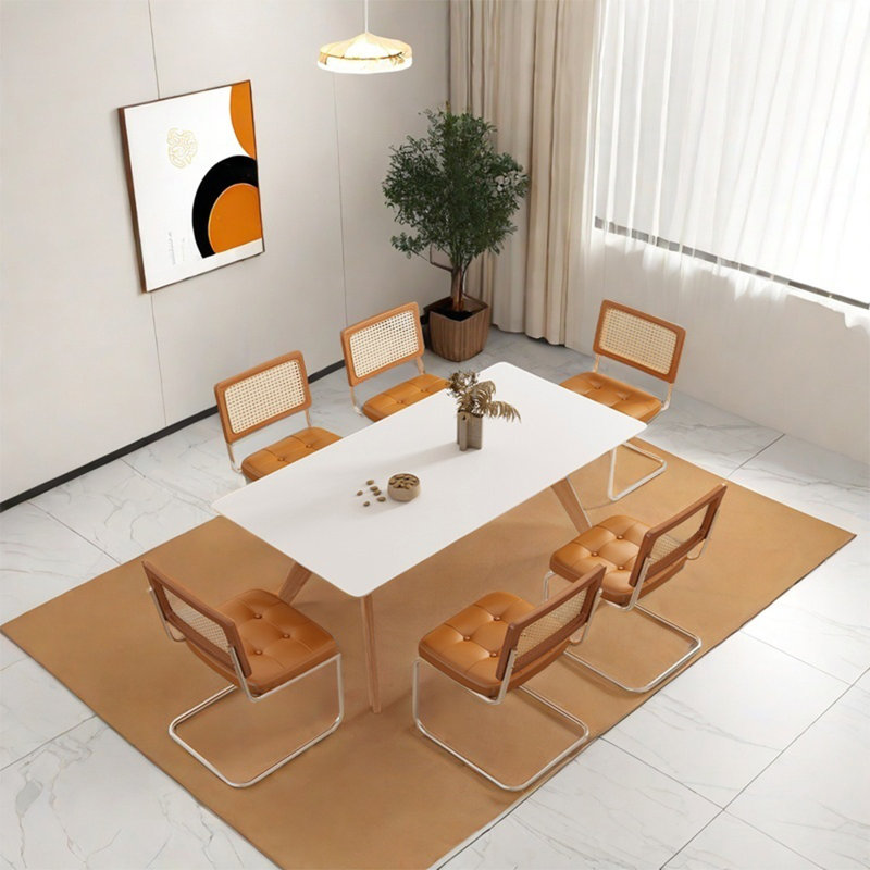 Ensemble de table de salle à manger rectangulaire, H 29,52 po x L 55,11 po x l 31,49 po