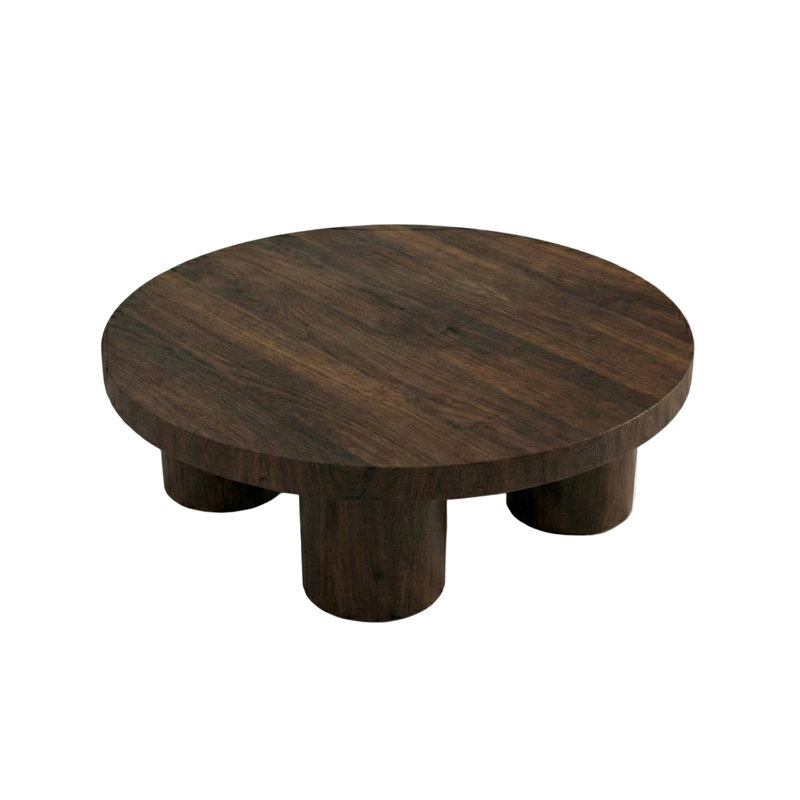 Mendel 40" Coffee Table, Brown, Brown Wood