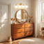 Luminaire de salle de bain à intensité variable avec abat-jour en verre opale lait 5,9 po Romale-344950977-336164282