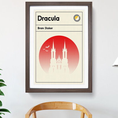 Book Cover Dracula Bram Stoker - Picture Frame Graphic Art