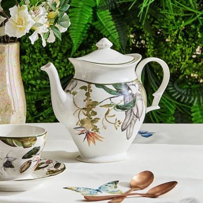 17 Stories Caslin 43.28ml Floral Teapot
