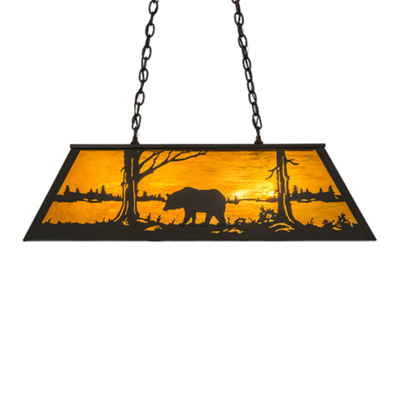 Bear At Lake 6 - Light Pendant