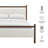 Ginny Full Size Platform Bed Frame In Wenge Heathered Ivory-1150145776-1150145772