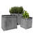 3 Piece Randolph Rectangular Planters, 21.5"