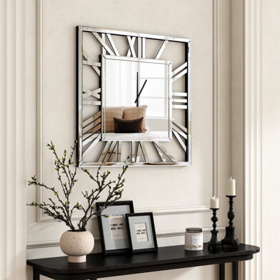 Large Glass Wall Clock