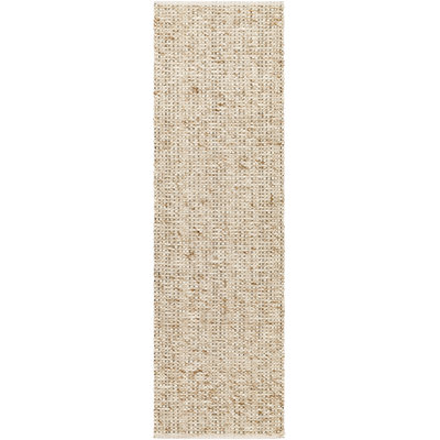 Wool Area Rug in Beige, Black, Brown