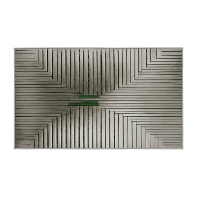 Tapis gris soyeux et moelleux
