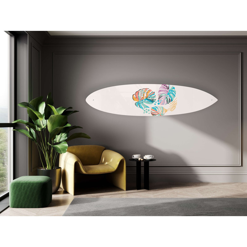 Décoration murale feuilles Monstera