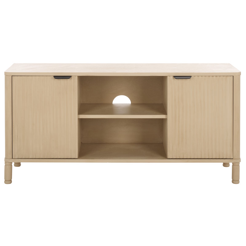 Flaminia 2 Door Media Stand, Natural