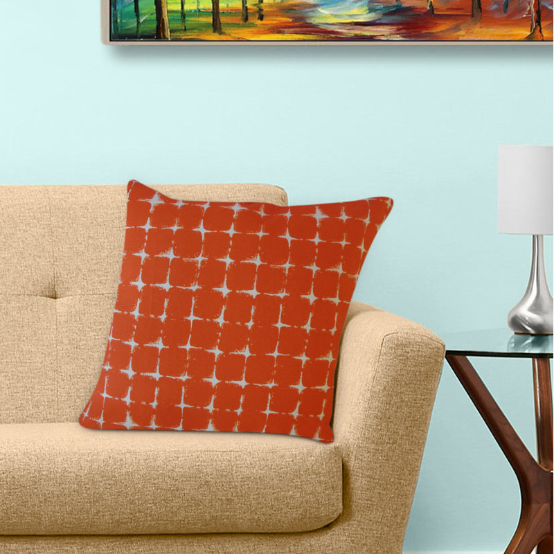 Oreiller géométrique d'Uzumi, 22 po x 22 po, Coussin décoratif