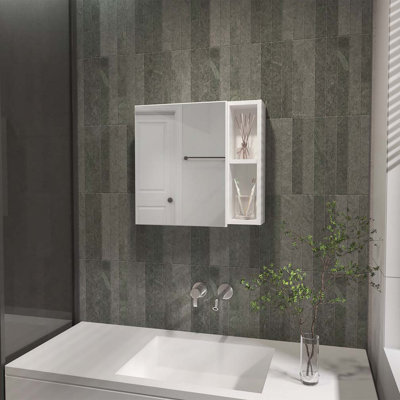 Armoire à pharmacie murale pour salle de bain avec miroir