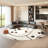 Curved semi-circle brown corner sofa-103977934