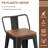 Kiamani Metal Outdoor Patio Stool -1077434451
