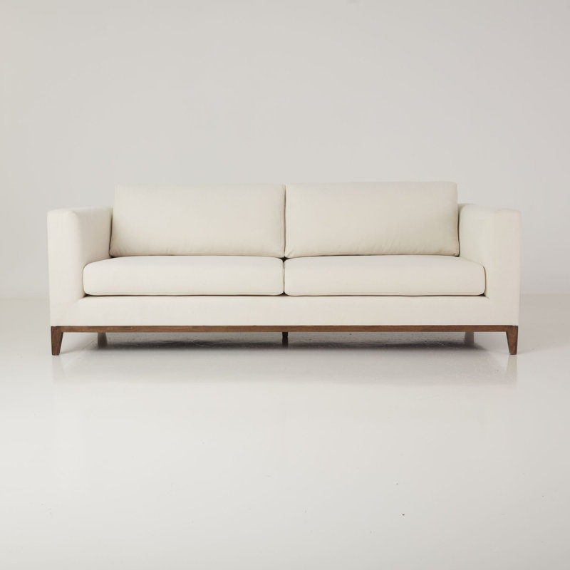 La Roux Sofa, Caramel, Cream Chenille