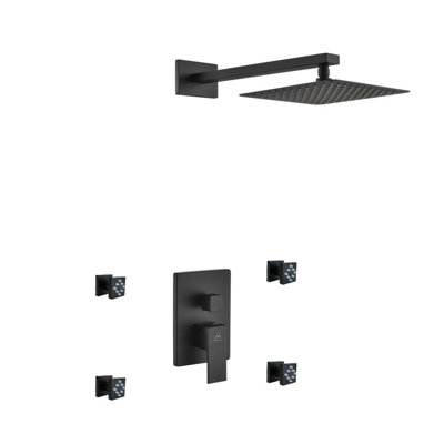 Aqua Piazza Complete Shower System with Rough in-Valve