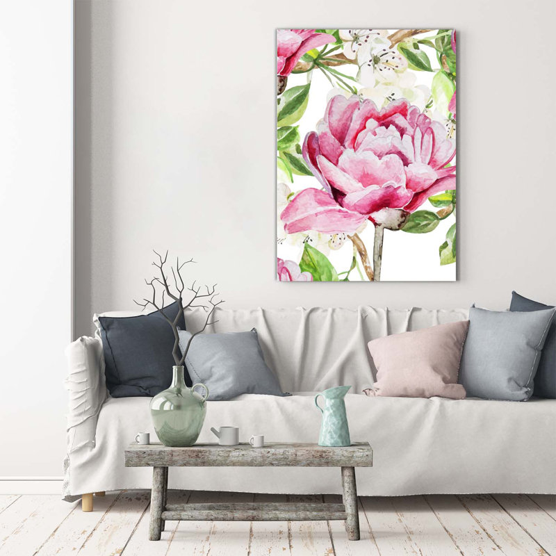 Peony - Wrapped Canvas Print