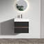 Bathroom Vanity With Engineered Quartz Sink And Soft Black Drawers-235039940