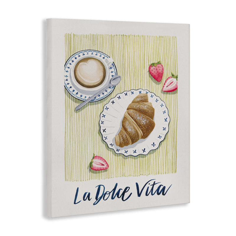  Art mural sur toile La Dolce Vita par Grace Popp, H 30 po x l 24 po