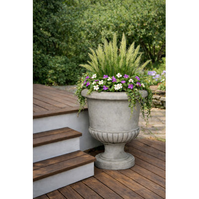 26.5 in. Classic Vase - Natural Finish - Grey