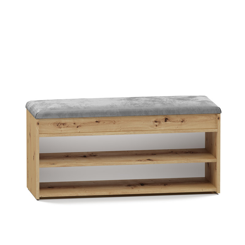 Shoe Storage Cabinet, Artisan Oak